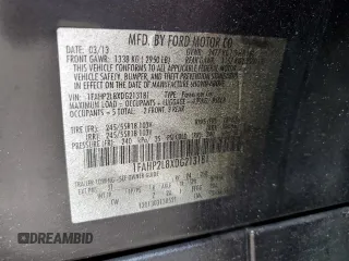 2013 Ford Police Interceptor с VIN 1FAHP2L8XDG213181, выставлен на аукционе Copart как лот 58978605 с пробегом 131 268 миль миль и Списание • Salvage title. История ставок и продаж доступна на DreamBid. Изображение 12.