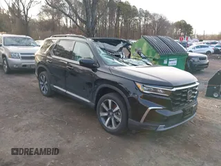 2025 Honda Pilot Touring с VIN 5FNYG1H75SB098548, выставлен на аукционе IAAI как лот 41867528 с пробегом 1 372 миль миль и . История ставок и продаж доступна на DreamBid. Изображение 1.