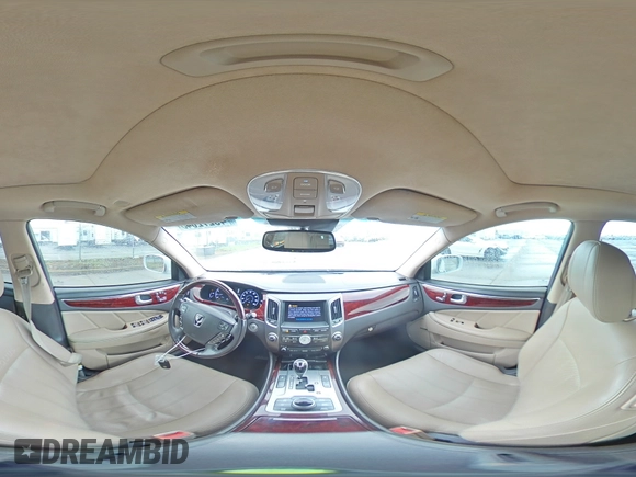 2013 Hyundai Equus Signature with VIN KMHGH4JH5DU064421, listed as a Copart auction lot 49272045 with 129,449 mi miles and Salvage Title. Bid and sale history available at DreamBid. Image 13.