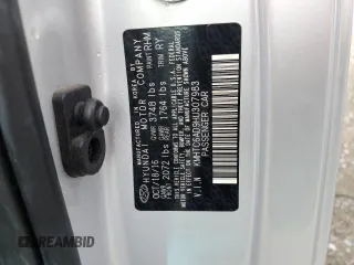 2017 Hyundai Veloster Value Edition with VIN KMHTC6AD9HU307983, listed as a Copart auction lot 49833545 with 120,537 mi miles and Salvage Title. Bid and sale history available at carsss.com. Image 13.