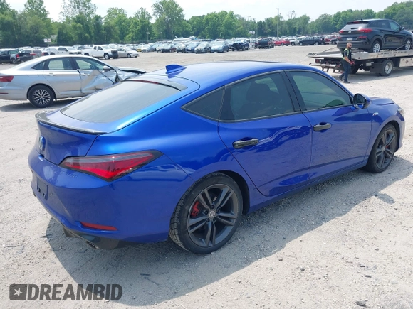 2023 Acura Integra w/A-Spec Package with VIN 19UDE4H35PA002597, listed as a IAAI auction lot 42444433 with 54,356 mi miles and . Bid and sale history available at DreamBid. Image 4.