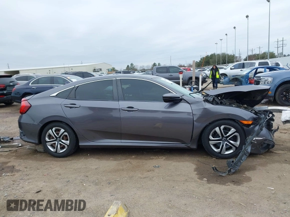 2017 Honda Civic Sedan LX with VIN 2HGFC2F63HH563674, listed as a IAAI auction lot 41633602 with 1 mi miles. Bid and sale history available at carsss.com. Image 14.