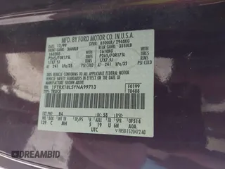 2000 Ford F-150 XL with VIN 1FTRX18L5YNA99713, listed as a IAAI auction lot 42194838 with Not provided miles and . Bid and sale history available at DreamBid. Image 9.