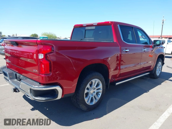 2023 Chevrolet Silverado 1500 LTZ with VIN 1GCUDGE85PZ190638, listed as a IAAI auction lot 41829532 with 15,418 mi miles and . Bid and sale history available at DreamBid. Image 4.