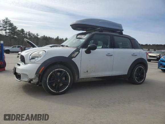2012 MINI Countryman S with VIN WMWZC5C58CWM13141, listed as a Copart auction lot 48894185 with 128,291 mi miles and Salvage Title. Bid and sale history available at DreamBid. Image 1.