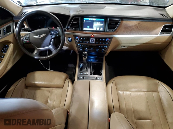 2015 Hyundai Genesis 5.0L with VIN KMHGN4JF7FU053494, listed as a Copart auction lot 44660694 with 85,285 mi miles and Salvage Title. Bid and sale history available at carsss.com. Image 8.