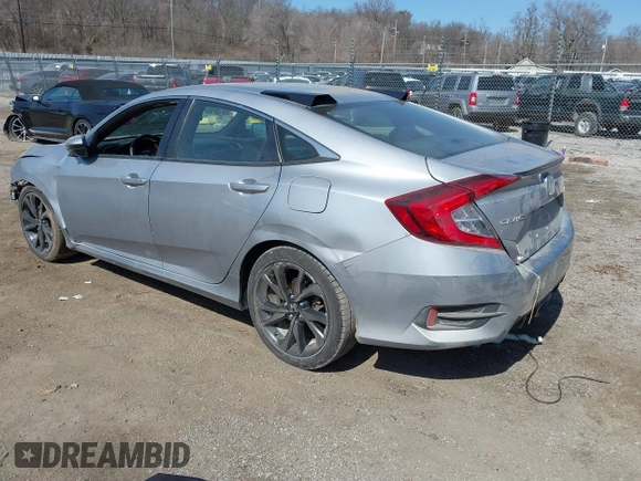 2021 Honda Civic Sport with VIN 2HGFC2F83MH540939, listed as a IAAI auction lot 41789508 with 100,274 mi miles and . Bid and sale history available at DreamBid. Image 3.