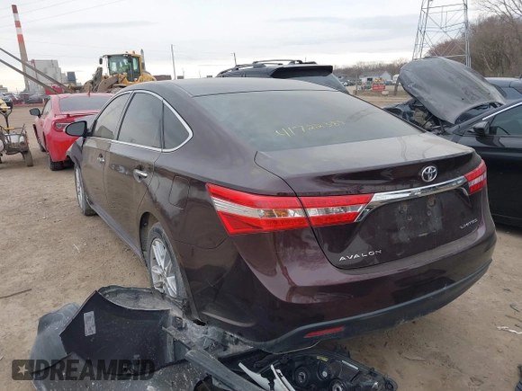 2013 Toyota Avalon XLE with VIN 4T1BK1EB2DU076865, listed as a IAAI auction lot 41722389 with 183,617 mi miles and . Bid and sale history available at DreamBid. Image 3.