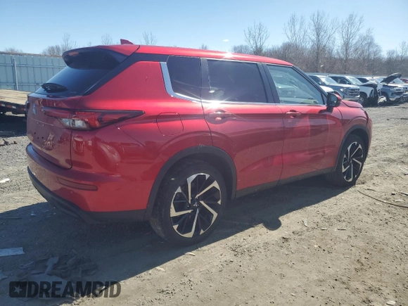 2022 Mitsubishi Outlander ES with VIN JA4J4TA84NZ033448, listed as a Copart auction lot 49870585 with 24,017 mi miles and Salvage Title. Bid and sale history available at carsss.com. Image 3.
