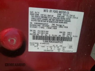 2014 Lincoln MKS with VIN 1LNHL9DKXEG609522, listed as a Copart auction lot 47990205 with 151,245 mi miles and Non Repairable. Bid and sale history available at DreamBid. Image 12.