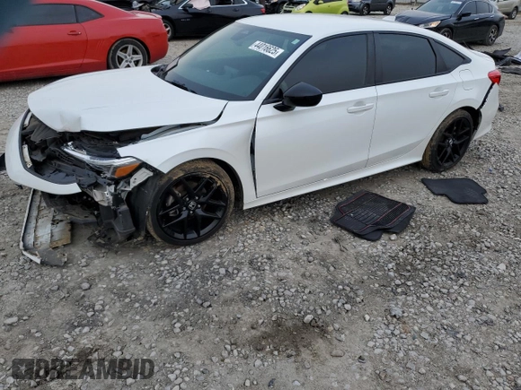 2022 Honda Civic Sedan Sport with VIN 2HGFE2F54NH548338, listed as a Copart auction lot 44016625 with 44,285 mi miles and Salvage Title. Bid and sale history available at carsss.com. Image 1.