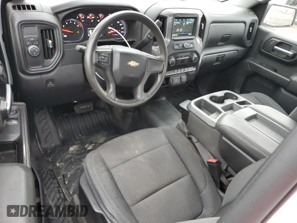2019 Chevrolet Silverado 1500 Work Truck with VIN 3GCNWAEFXKG193103, listed as a Copart auction lot 50918245 with 53,995 mi miles and Salvage Title. Bid and sale history available at DreamBid. Image 8.