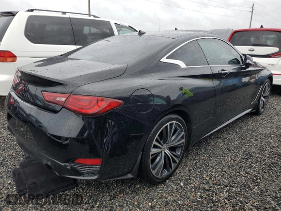 2018 Infiniti Q60 Luxe with VIN JN1CV7EK4JM200250, listed as a Copart auction lot 74010024 with 50,146 mi miles and Non Repairable. Bid and sale history available at carsss.com. Image 3.
