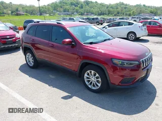2020 Jeep Cherokee Latitude with VIN 1C4PJLCB4LD615142, listed as a IAAI auction lot 42116038 with 52,250 mi miles and . Bid and sale history available at DreamBid. Image 1.