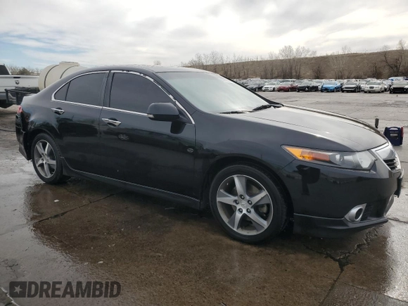 2012 Acura TSX Special Edition with VIN JH4CU2E89CC023354, listed as a Copart auction lot 50761215 with 160,383 mi miles and Salvage title. Bid and sale history available at DreamBid. Image 4.