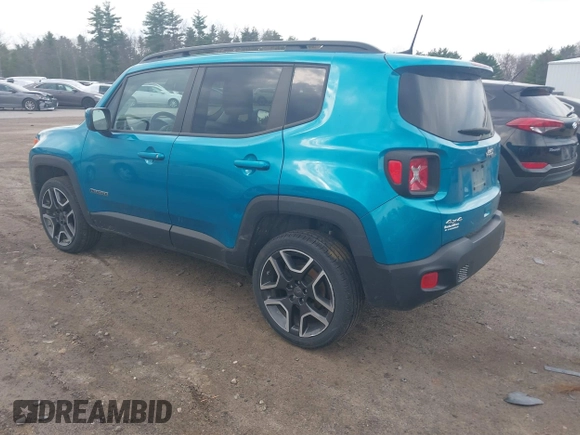 2021 Jeep Renegade Latitude with VIN ZACNJDBB2MPM72609, listed as a IAAI auction lot 42116070 with 58,036 mi miles and . Bid and sale history available at DreamBid. Image 3.