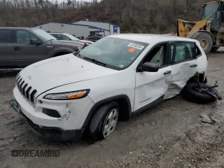 2017 Jeep Cherokee Sport with VIN 1C4PJMAB3HW562194, listed as a Copart auction lot 42498255 with 0 mi miles and Salvage Title. Bid and sale history available at carsss.com. Image 1.