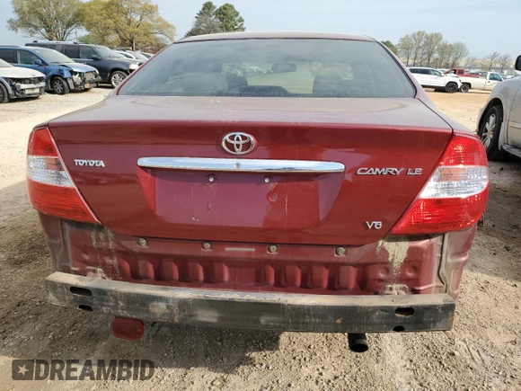 2004 Toyota Camry LE with VIN 4T1BF32K94U080450, listed as a Copart auction lot 50993005 with 141,265 mi miles and Salvage Title. Bid and sale history available at carsss.com. Image 6.