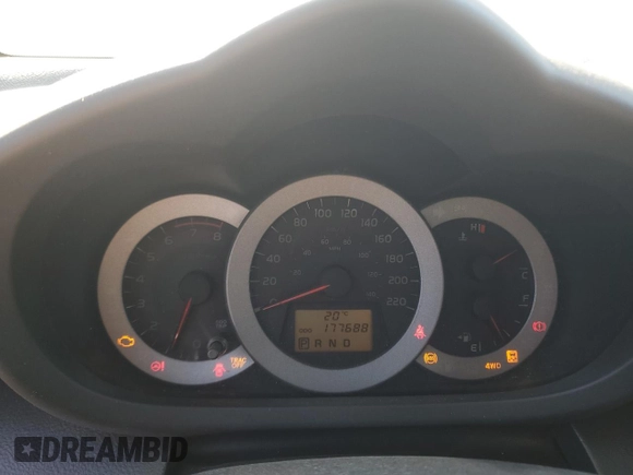 2012 Toyota RAV4 Sport with VIN 2T3RF4DV4CW241255, listed as a Copart auction lot 43353795 with 177,688 mi miles and Salvage Title. Bid and sale history available at carsss.com. Image 9.