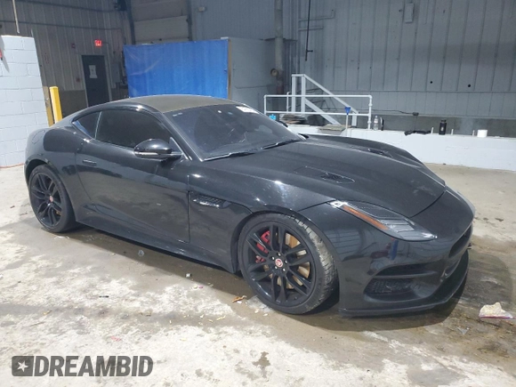 2018 Jaguar F-Type with VIN SAJD51EEXJCK51042, listed as a Copart auction lot 84990464 with 53,400 mi miles and Salvage Title. Bid and sale history available at DreamBid. Image 4.