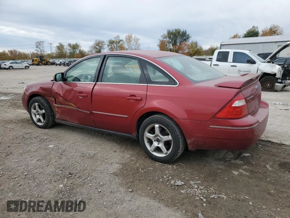 2005 Ford Five Hundred SEL with VIN 1FAFP24175G143889, listed as a Copart auction lot 77216384 with 0 mi miles and Salvage Title. Bid and sale history available at carsss.com. Image 2.