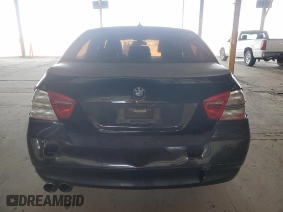 2006 BMW 3 Series 325i with VIN WBAVB13536KX51777, listed as a Copart auction lot 57082425 with 206,336 mi miles and Salvage title. Bid and sale history available at DreamBid. Image 6.