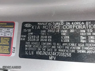 2019 Kia Soul with VIN KNDJN2A24K7018268, listed as a IAAI auction lot 40324198 with 84,432 mi miles. Bid and sale history available at carsss.com. Image 9.