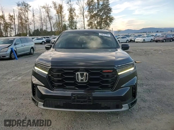 2023 Honda Pilot TrailSport with VIN 5FNYG1H63PB017335, listed as a Copart auction lot 75012154 with 5,870 mi miles and Salvage Title. Bid and sale history available at carsss.com. Image 11.