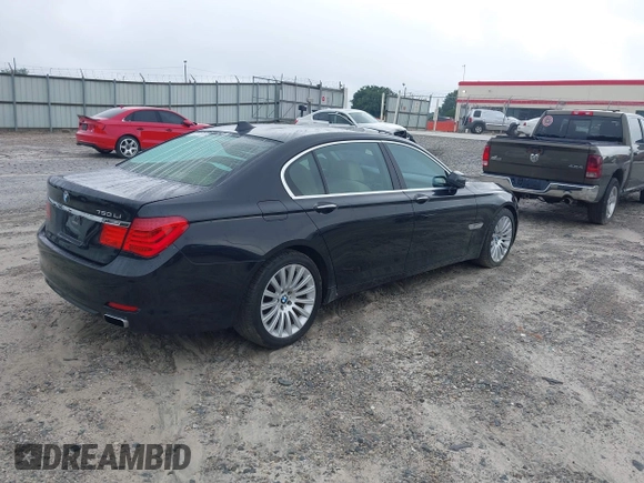 2010 BMW 7 Series 750Li with VIN WBAKB8C54ACY63650, listed as a IAAI auction lot 42756245 with 127,405 mi miles and . Bid and sale history available at DreamBid. Image 4.