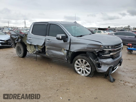 2020 Chevrolet Silverado 1500 High Country with VIN 3GCUYHEL8LG314409, listed as a Copart auction lot 44795935 with 96,297 mi miles and Salvage Title. Bid and sale history available at carsss.com. Image 4.