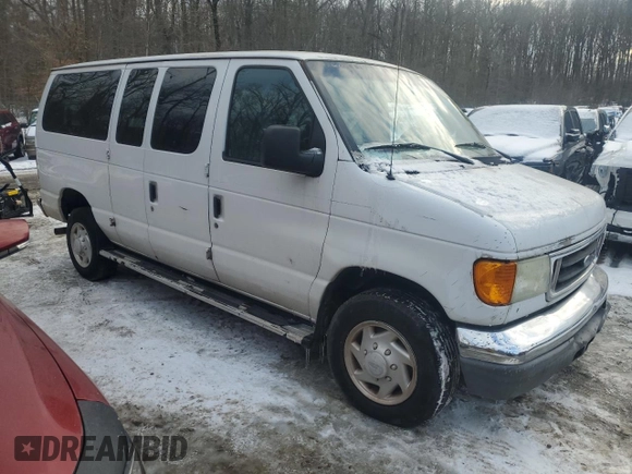 2005 Ford Econoline Passenger XL with VIN 1FBNE31L85HB47326, listed as a Copart auction lot 88312785 with Not Provided miles and Salvage Title. Bid and sale history available at carsss.com. Image 4.