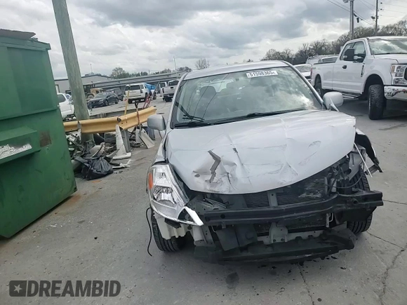 2010 Nissan Versa S with VIN 3N1BC1AP2AL382265, listed as a Copart auction lot 51598365 with 354,098 mi miles and Salvage Title. Bid and sale history available at DreamBid. Image 10.