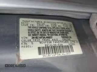 2010 Nissan Versa 1.8 S with VIN 3N1BC1AP3AL466837, listed as a Copart auction lot 81192114 with 64,633 mi miles and Salvage Title. Bid and sale history available at carsss.com. Image 12.