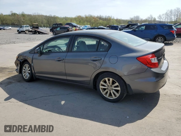 2012 Honda Civic EX with VIN 2HGFB2F83CH311453, listed as a Copart auction lot 55051765 with 242,944 mi miles and Salvage Title. Bid and sale history available at DreamBid. Image 2.