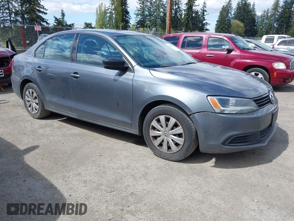 2011 Volkswagen Jetta Sedan S with VIN 3VW2K7AJ7BM375058, listed as a IAAI auction lot 41981855 with 297,905 mi miles. Bid and sale history available at carsss.com. Image 1.