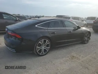2019 Audi A7 Prestige with VIN WAUV2AF29KN037341, listed as a Copart auction lot 63105854 with 28,745 mi miles and Salvage Title. Bid and sale history available at carsss.com. Image 3.