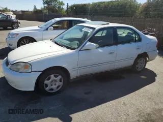 2000 Honda Civic EX with VIN JHMEJ8647YS004508, listed as a Copart auction lot 76315554 with 204,597 mi miles and Clean Title. Bid and sale history available at carsss.com. Image 1.