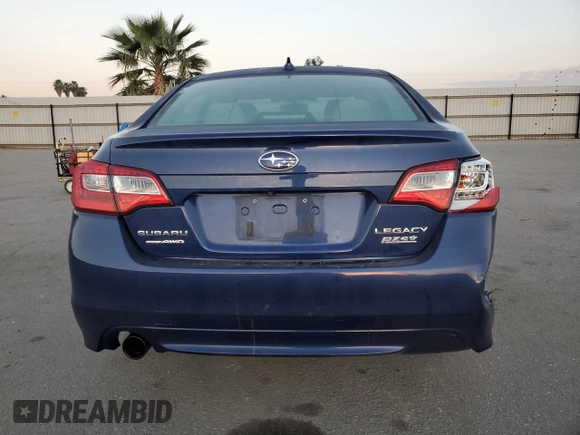 2017 Subaru Legacy Premium with VIN 4S3BNAF62H3032504, listed as a Copart auction lot 52920475 with 216,098 mi miles and Salvage Title. Bid and sale history available at carsss.com. Image 6.