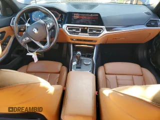 2019 BMW 3 Series 330i with VIN WBA5R1C5XKFH15134, listed as a Copart auction lot 49879055 with 16,605 mi miles and Salvage Title. Bid and sale history available at carsss.com. Image 8.