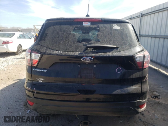 2018 Ford Escape S with VIN 1FMCU0F77JUC80270, listed as a Copart auction lot 45861264 with 124,998 mi miles and Salvage Title. Bid and sale history available at carsss.com. Image 6.