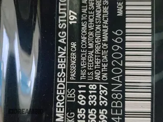2022 Mercedes-Benz EQS 580 z VIN W1KCG4EB8NA020966, wystawiony jako Copart lot #52406925 z przebiegiem 9 507 mil mil oraz Szkoda całkowita • Salvage title. Historia ofert i sprzedaży dostępna na DreamBid. Obrazek 12.
