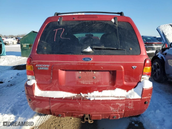2005 Ford Escape Limited with VIN 1FMCU941X5KC09858, listed as a Copart auction lot 45040105 with 155,856 mi miles and Salvage Title. Bid and sale history available at carsss.com. Image 6.