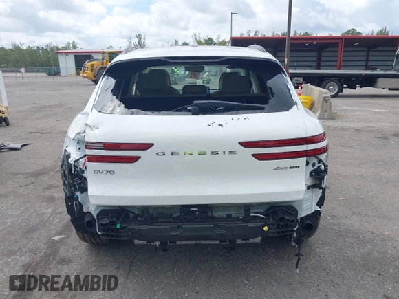 2025 Genesis GV70 Sport with VIN 5NMMCDTC3SH033082, listed as a IAAI auction lot 42116975 with 1,337 mi miles and . Bid and sale history available at DreamBid. Image 16.