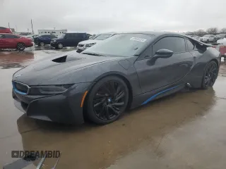 2016 BMW i8 with VIN WBY2Z2C54GV674732, listed as a Copart auction lot 86660234 with 57,200 mi miles and Clean Title. Bid and sale history available at carsss.com. Image 1.