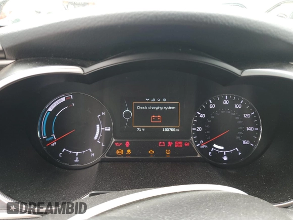 2014 Kia Optima Hybrid LX with VIN KNAGM4AD1E5064647, listed as a Copart auction lot 86782054 with 180,766 mi miles and Non Repairable. Bid and sale history available at carsss.com. Image 9.