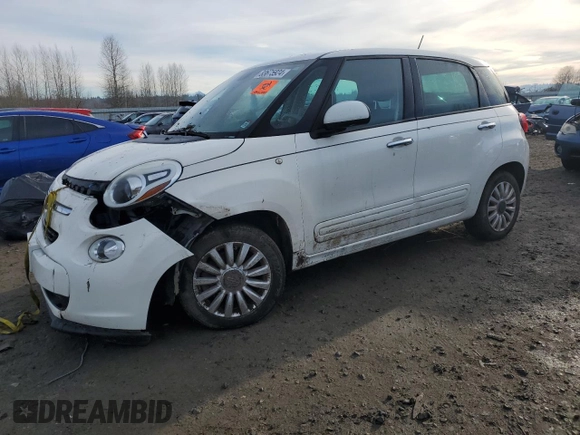 2014 FIAT 500L Easy with VIN ZFBCFABH9EZ028597, listed as a Copart auction lot 83675924 with 102,223 mi miles and Salvage Title. Bid and sale history available at carsss.com. Image 1.