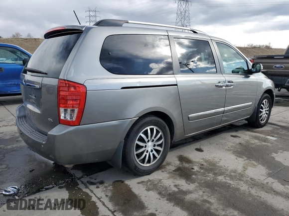 2012 Kia Sedona EX with VIN KNDMH4C76C6445077, listed as a Copart auction lot 49629305 with 184,377 mi miles and Salvage Title. Bid and sale history available at carsss.com. Image 3.