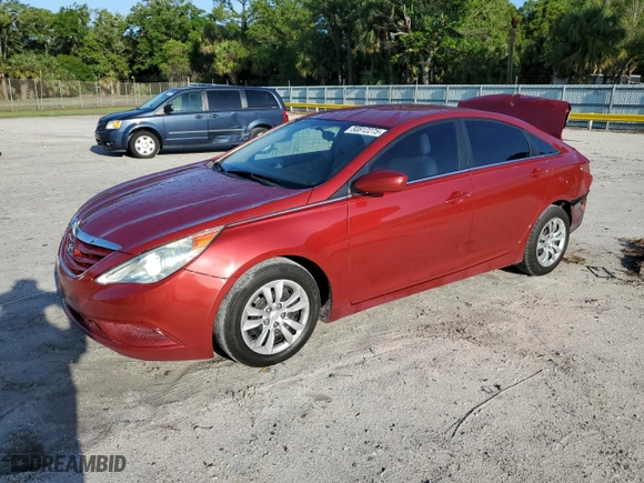 2011 Hyundai Sonata GLS with VIN 5NPEB4AC3BH104374, listed as a Copart auction lot 50812275 with 210,967 mi miles and Salvage Title. Bid and sale history available at carsss.com. Image 1.