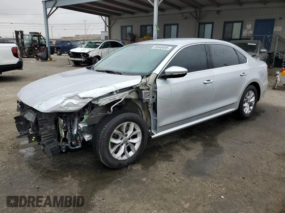 2017 Volkswagen Passat S with VIN 1VWAT7A32HC059233, listed as a Copart auction lot 58448495 with 65,534 mi miles and Salvage title. Bid and sale history available at DreamBid. Image 1.