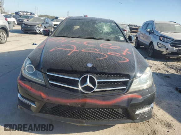 2012 Mercedes-Benz C 250 with VIN WDDGJ4HB6CF764290, listed as a Copart auction lot 83024974 with Not provided miles and Salvage title. Bid and sale history available at DreamBid. Image 5.